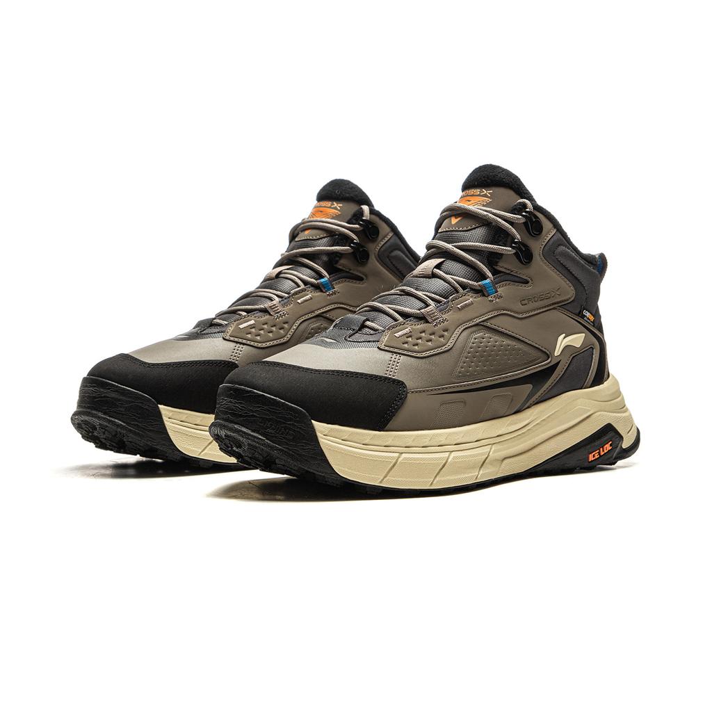 Li Ning Star Path 2 Cushioning Slip Resistant Abrasion Resistant Rebound Mid top Casual Shoes Unisex Umber AGLV079-3