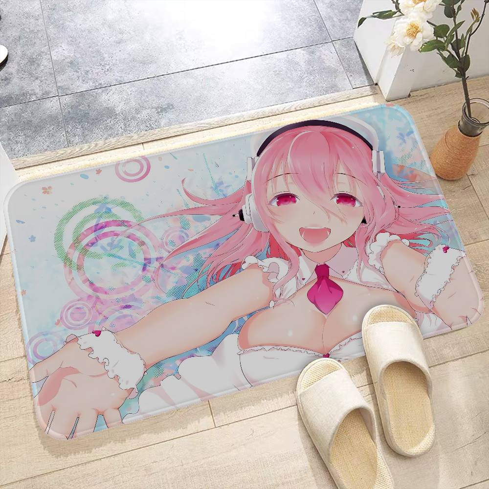 1PC Idol SUPER SONICO Entrance Door Mat Washable Non-Slip Living Room Sofa Chairs Area Mat Kitchen Welcome Doormat