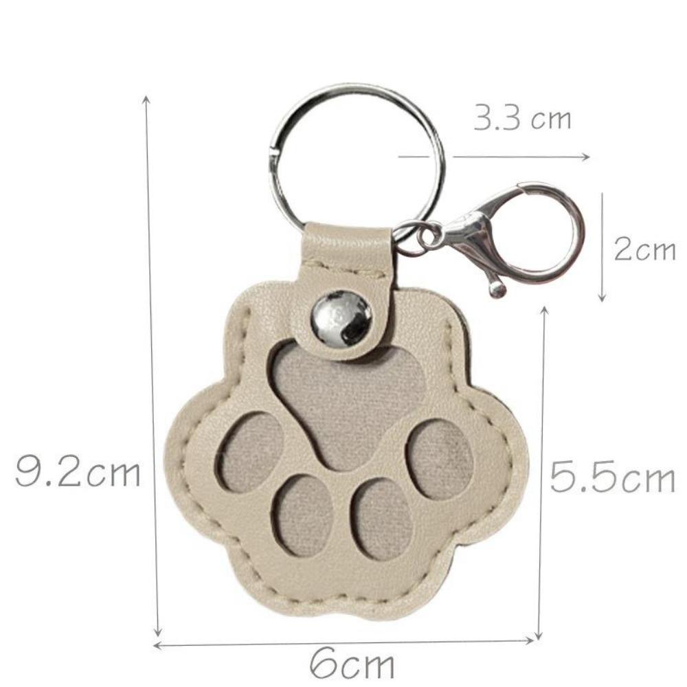 Leather keychain creative pet hair storage pendant cat and dog hair exquisite cute bag pendant