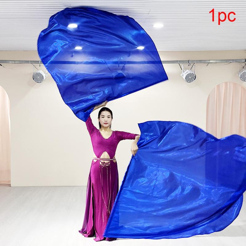 Con Bastoncini Telescopici Ventaglio Danza del Ventre Ventagli Imitazione Seta Accessori Bastoncini Estensibili Foulard Multicolore Bandiera Accessori da Ballo Leggeri