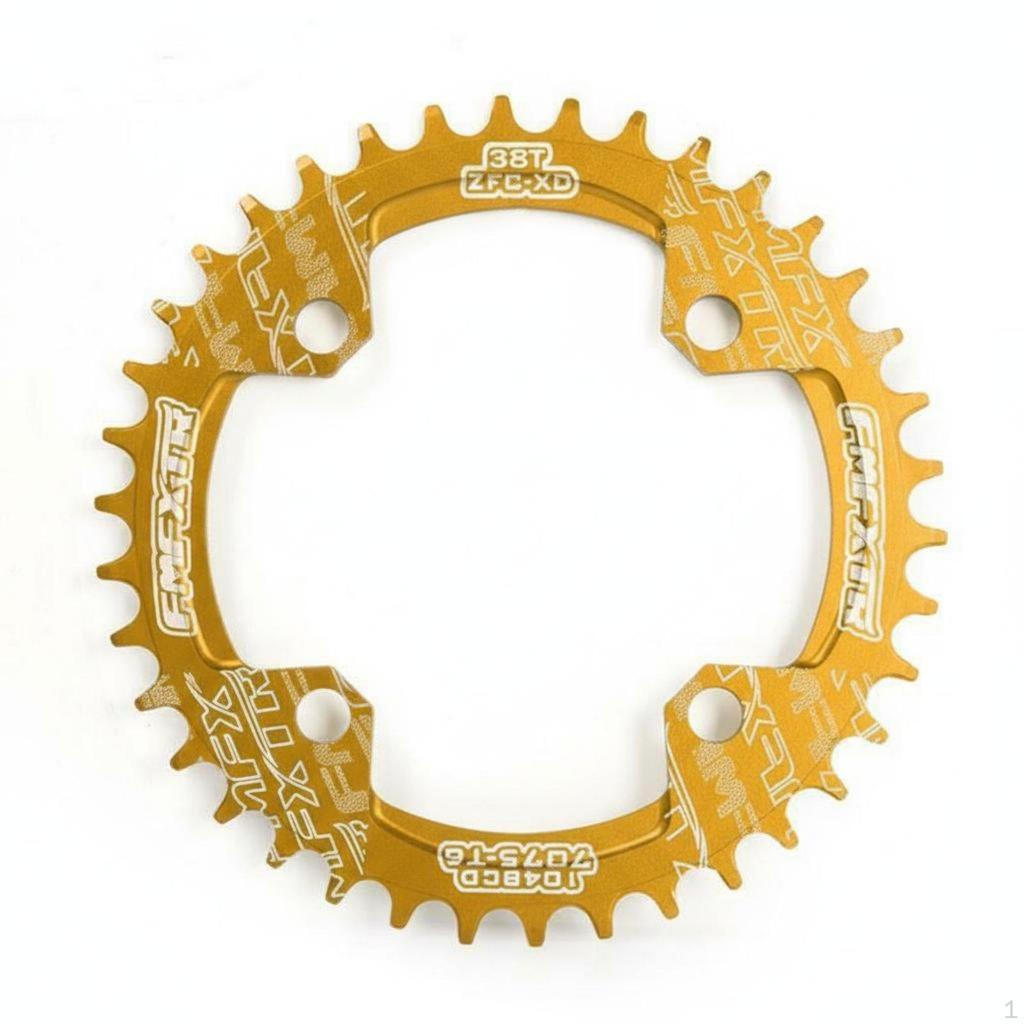 104 BCD Single Chainring Aluminum Alloy Mountain Bike AntiChain Drop for Cyclists, Unpaved