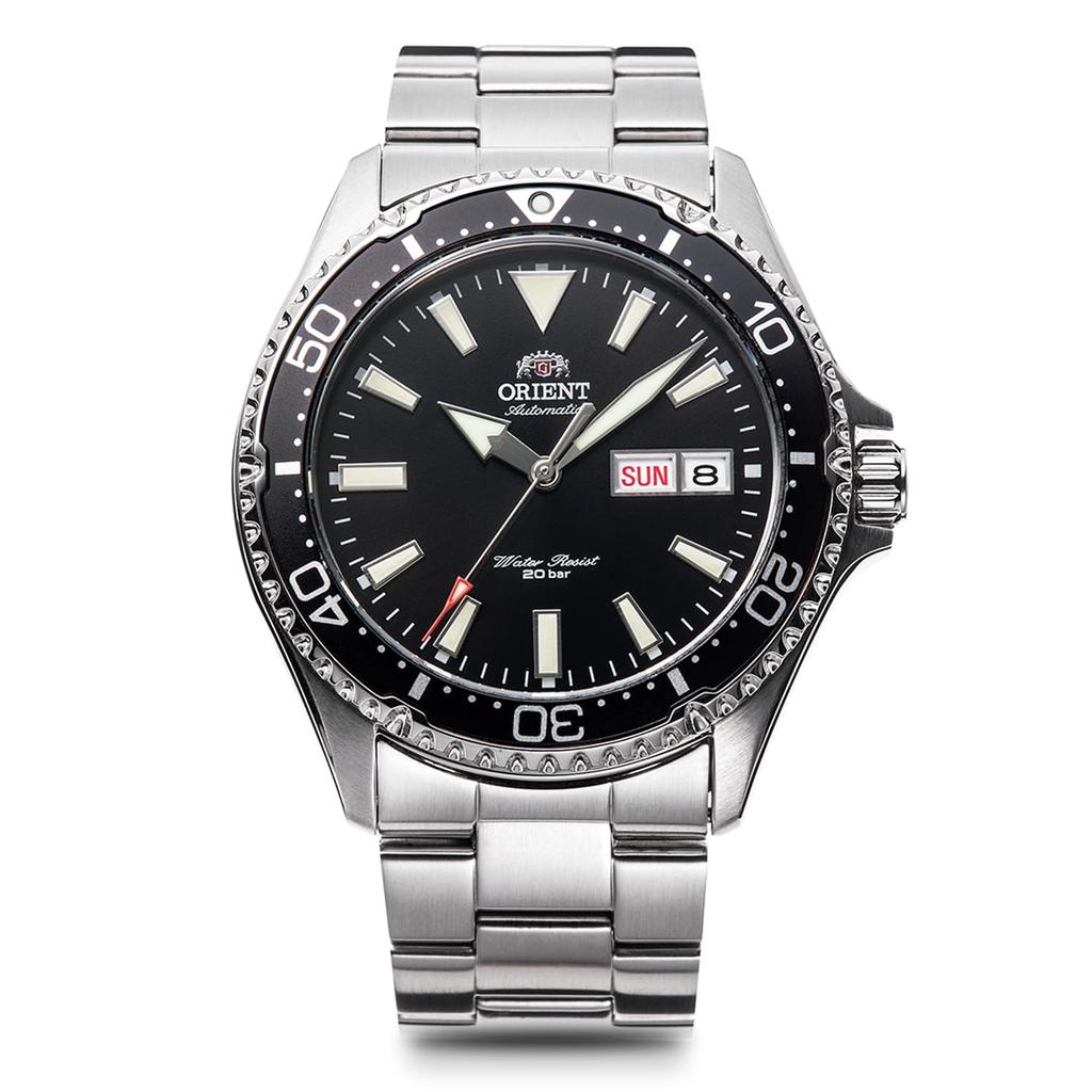 Orient Mako III Automatic Men's Diver's Watch, RN-AA0001B, Black Dial, Sapphire Crystal, 200m Water Resistant,Japanese Movement, Manufacturer Warranty