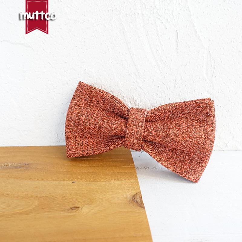 MUTTCO Adjustable Anti-Lost Dog Collar with Bow Tie UDC-069