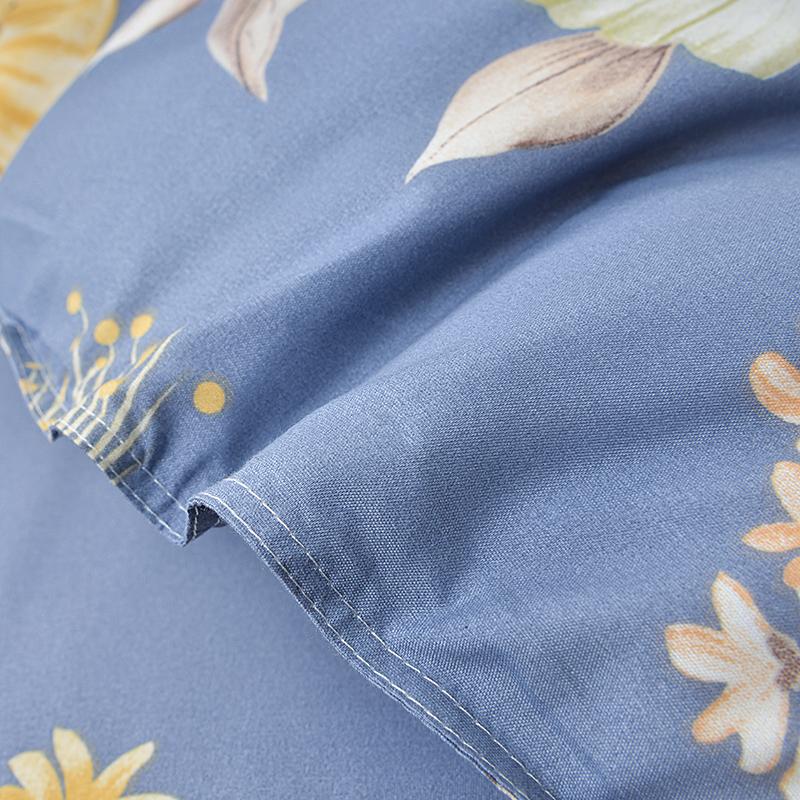 Luxury Floral Patterns Comforter Cover 1Pc Quilt Cover Skin-friendly Breathable Soft Duvet Cover with Zipper Queen Size Bedding