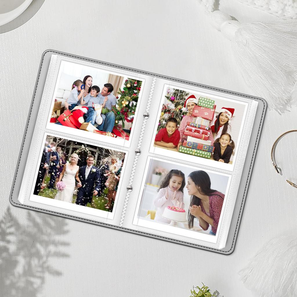 Fintie Wallet Photo Album for Fujifilm Instax Wide Polaroid Pockets Polaroid POP Originals 600 Inch Film 300, OneStep, 2-64 (Snap Fastener), Camera,