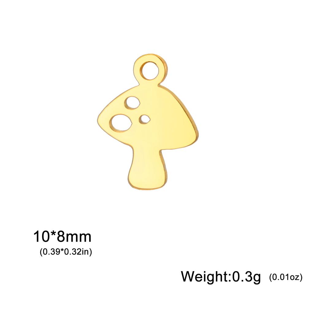 5 pieces/pack Mini Cat Flower Jewelry Owl Cherry Star Heart shaped Bow Stainless Steel Pendant DIY Necklace Bracelet Jewelry