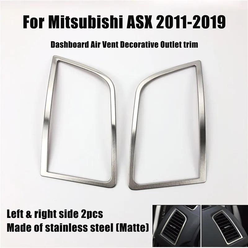 Car-styling Stainless Steel air vent decorative frame trim sticker case for Mitsubishi ASX 2011-2017,auto Accessories