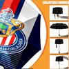 Custom Name Personalized Club Deportivo Guadalajara Print Umbrella, Auto Open Close, 8‑Rib Sturdy Frame, Commute Camping Hiking Use, Birthday Gift