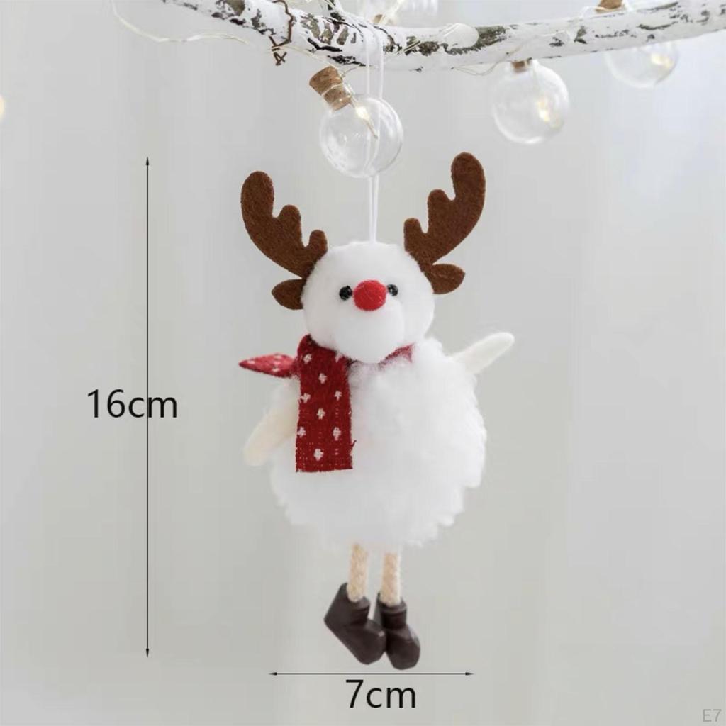Lovely Plush Doll Pendant Christmas Tree Hanging for Office Fireplace Hallway Window