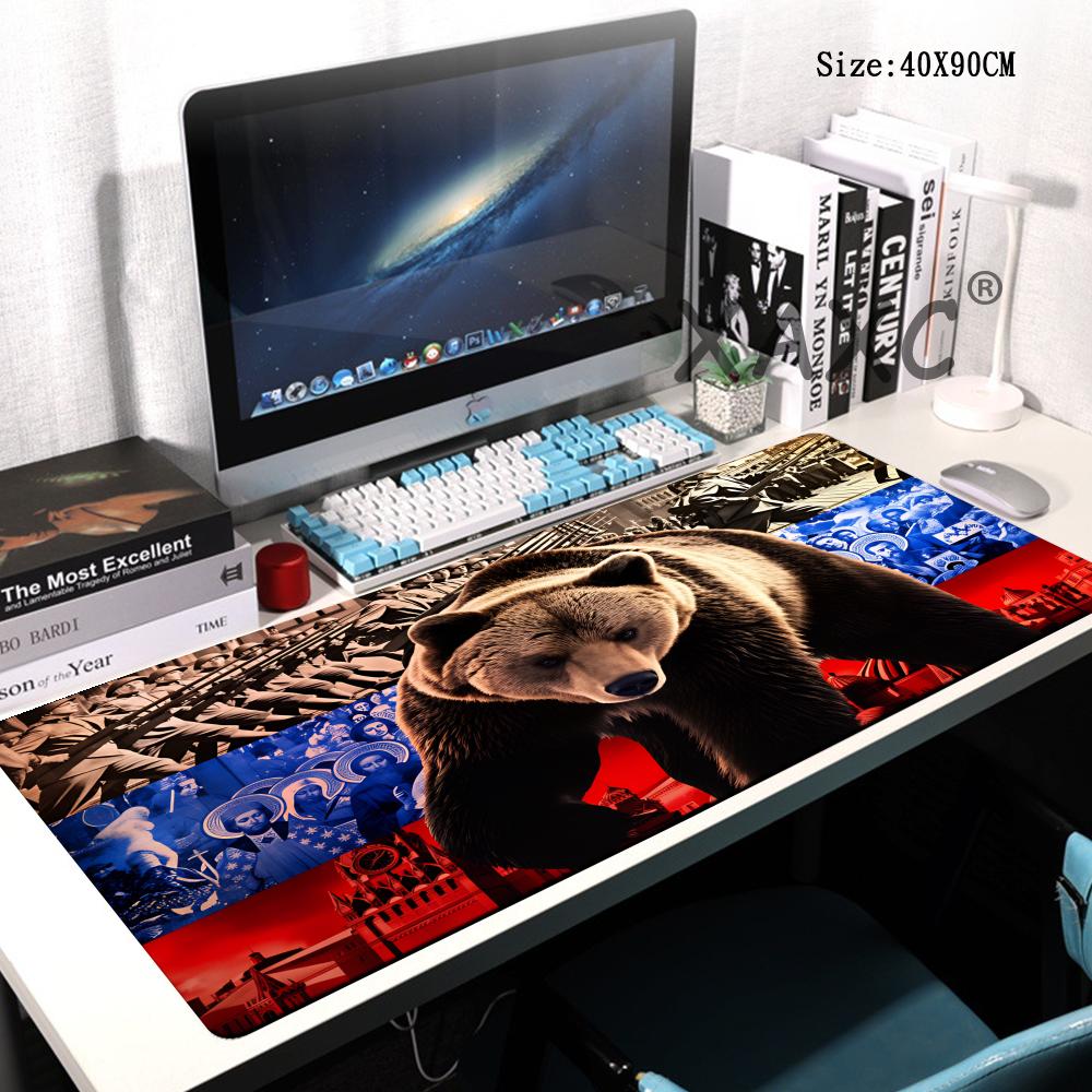 HYBXAXC Cool Mousepad Gamer Flag of Russia Keyboard Mat Mouse Mat Anime Mouse Mats Accessories Computer Desk Accessories Pad