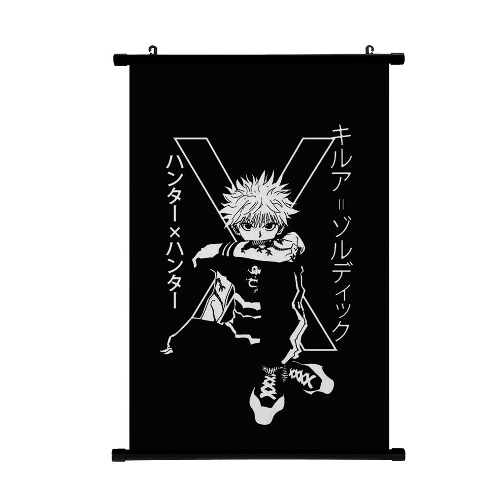 HUNTER X HUNTER Painting Scroll Poster Gon Freecss Killua Hisoka Home Decor Hanging Painting Boys Girls Scroll Poster
