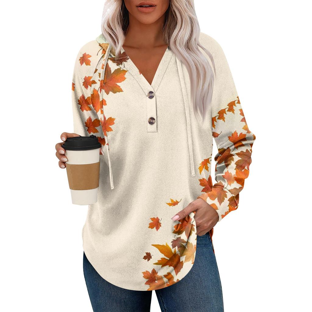 Women's Fashion Women's Lightweight Long Sleeve Pullover With Pockets Preppy Graphic Hoodie