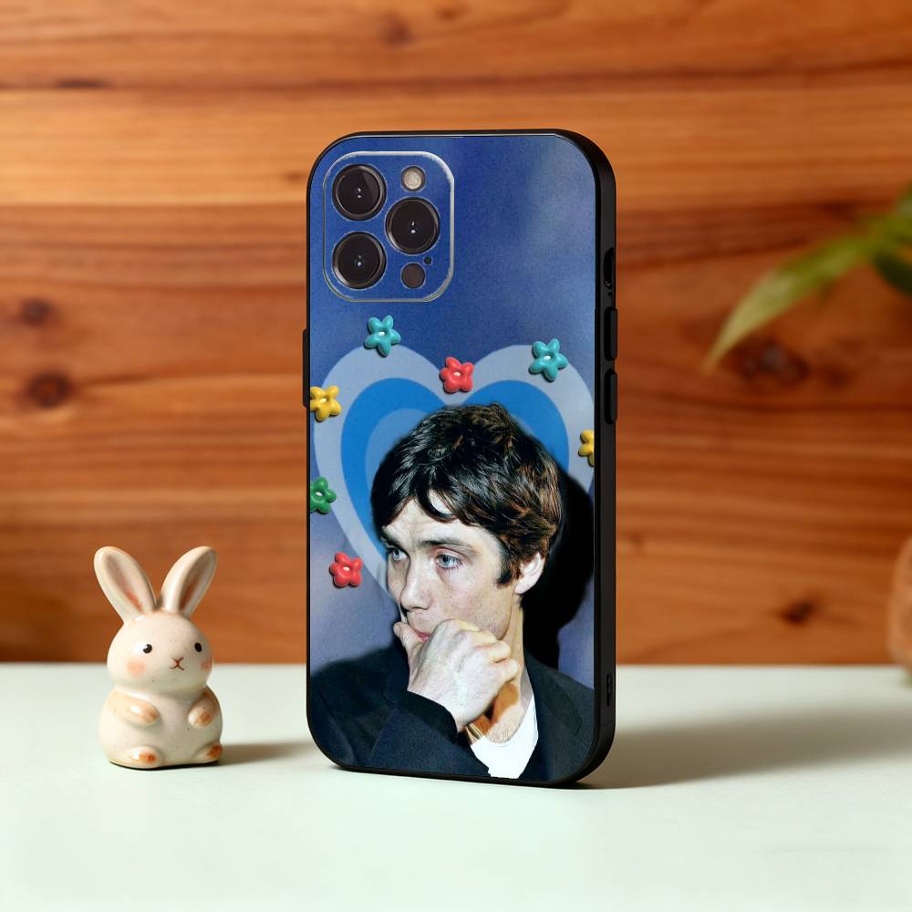 

C-Cillian M-Murphy Actor Phone Case For iPhone17,16,15,14,13,12Plus,Pro Max,XS,5G Soft Silicone Black Cover iPhone17air