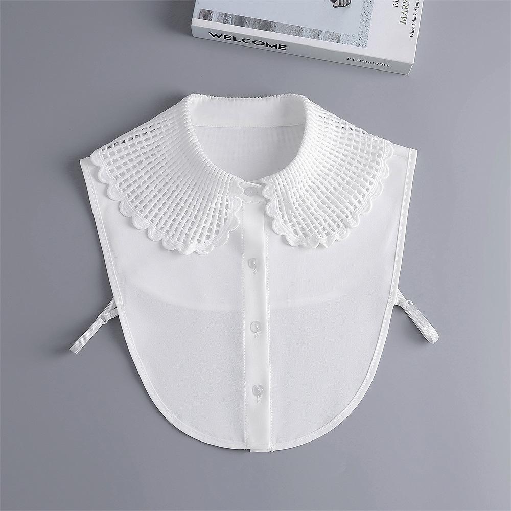Linbaiway New Lapel Fake Collar Vintage Detachable Shirt Collar for Women Blouse Sweater False Collar Lapel Top Neckwear Ties