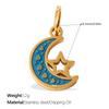 Niche Gold Star Moon Sun Planet Pendant Fashion Versatile Oil Drip Diamond Personalized Accessories