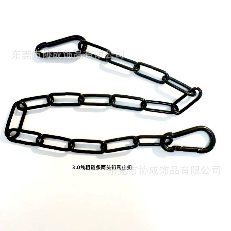 Fluorescent Black Metal Tag Chain 2.0mm/3.0mm for Sign and Lamp Hanging
