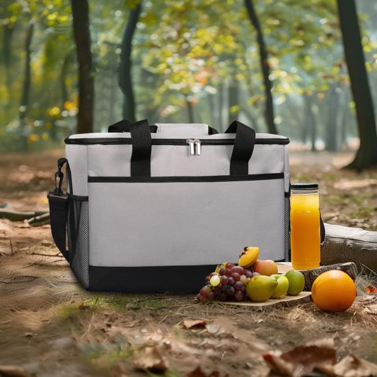 Velká chladicí taška Nepropustná Izolovaná Obědová taška 35L Nosič na jídlo Cateringová taška Přenosná Skládací chladicí taška na Cestování Kempování Pikniky Pláž