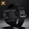OLEVS Luxury Men Watch for Men Large Dial Rubber Strap Waterproof Luminous Fashion Mens Watches