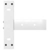 Vidaxl Nogi Do Stołu Konsolowego, 2 Pcs., Białe, 25X28X(72-73)Cm, Stal