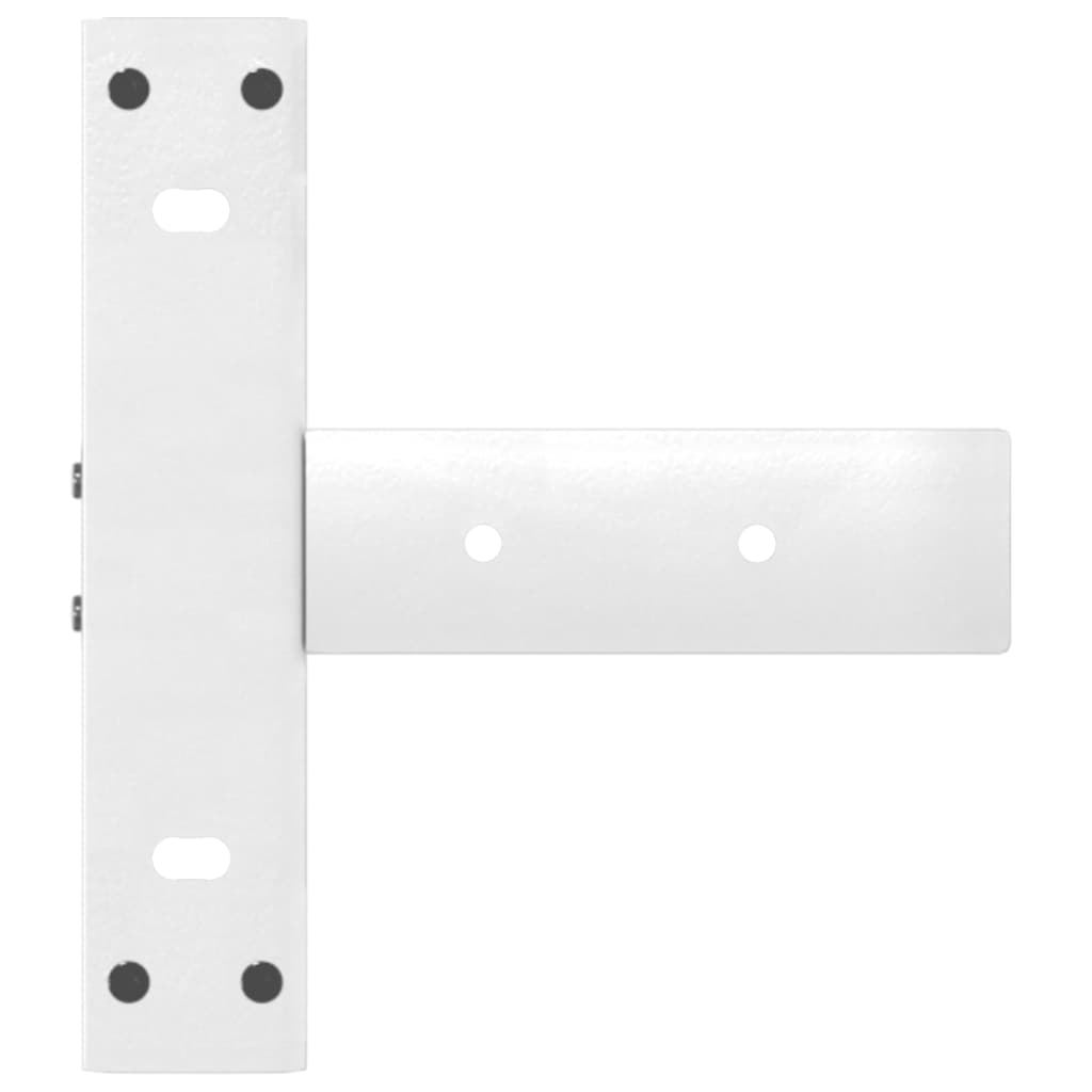 Vidaxl Nogi Do Stołu Konsolowego, 2 Pcs., Białe, 25X28X(72-73)Cm, Stal