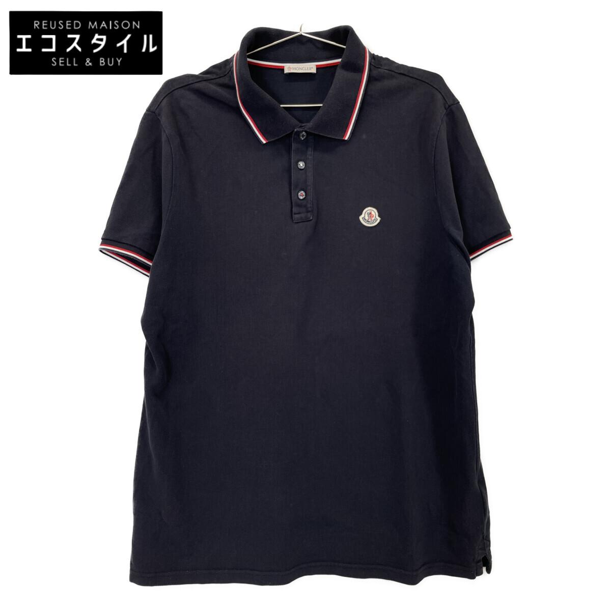 

MONCLER MAGLIA POLO MANICA CORTA polo shirt tops XL NavyUsed