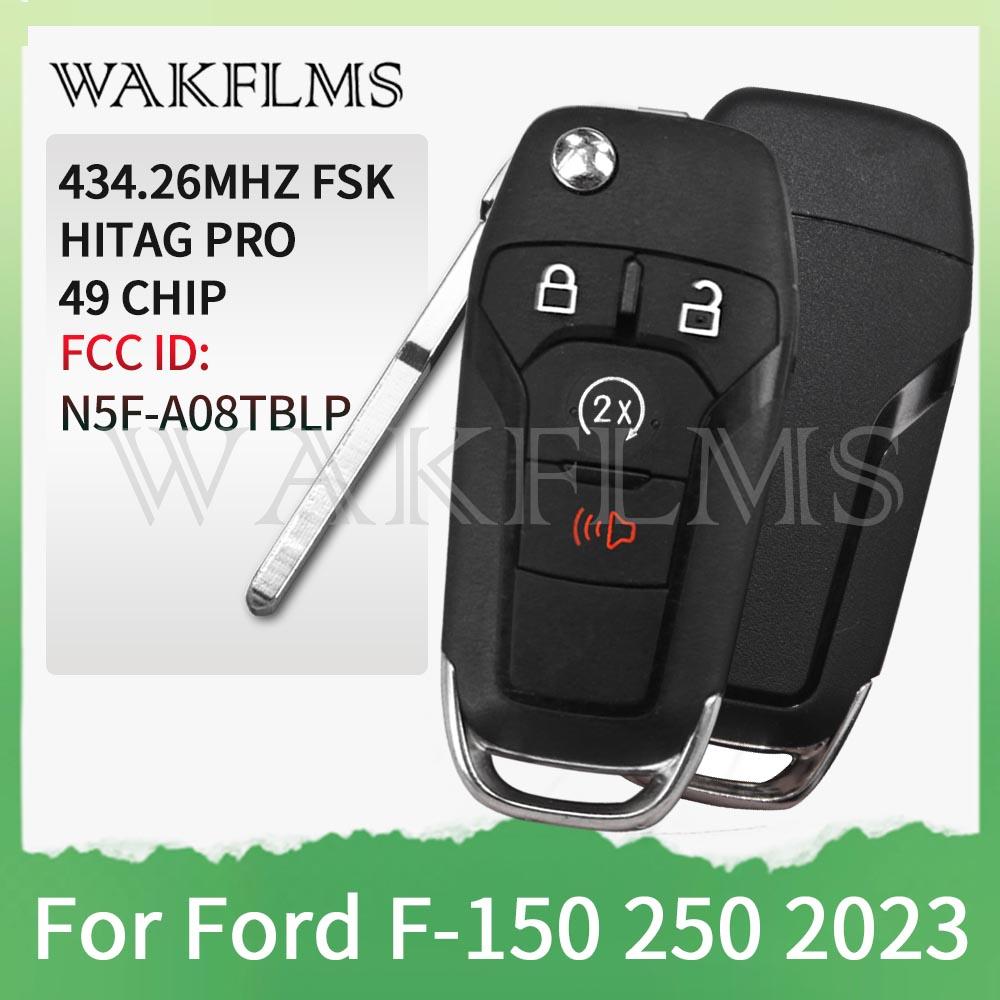 N5F-A08TDA For Ford F150 F250 F350 F450 F550 Ranger Raptor Bronco 2015-2022 Remote Car Key 902MHZ 868Mhz 434Mhz 49 CHIP