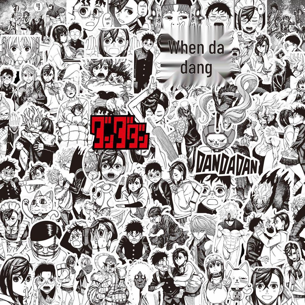 1000 schwarz-weiße Anime-Aufkleber: Demon Slayer, One Piece & mehr zur Notizbuch-Dekoration