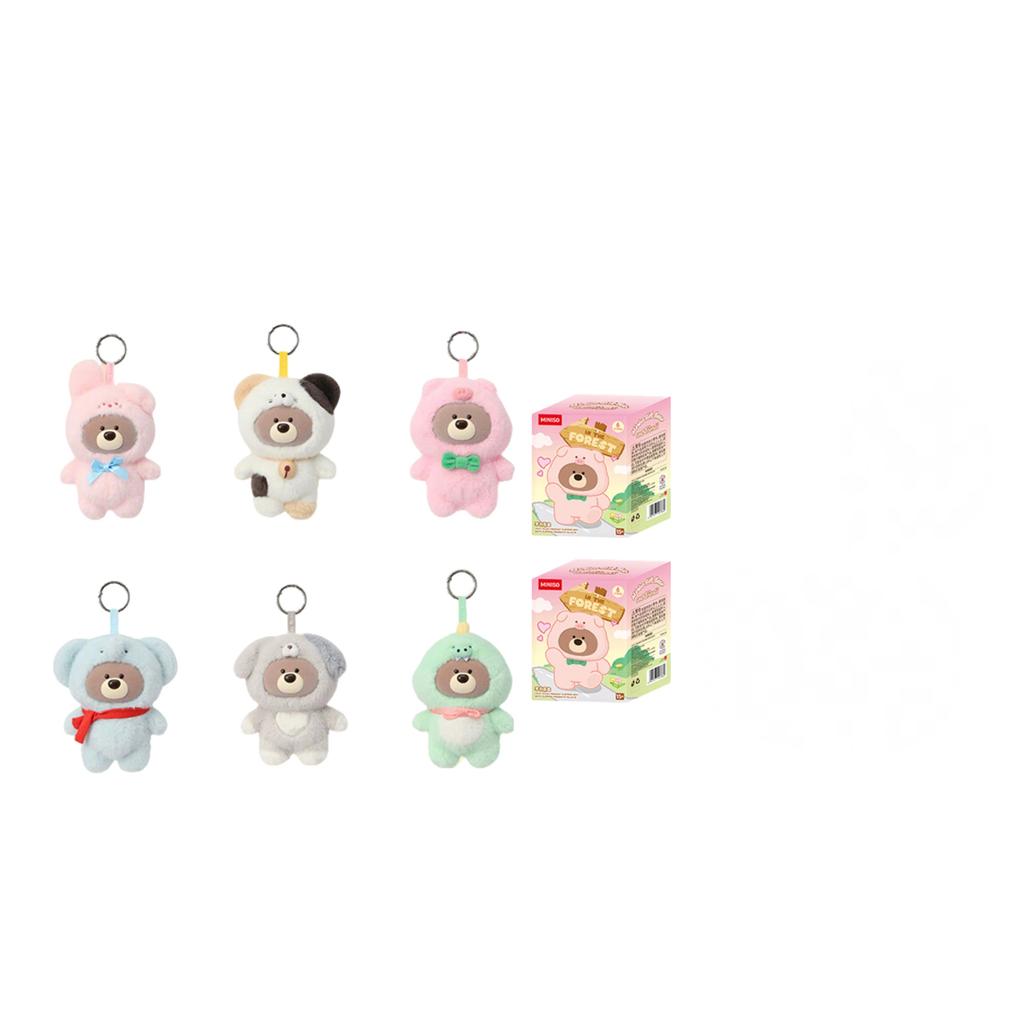 MINISO Giffort Bear Collection Animal Costume Mystery Boxes Single Mystery Box/Full Box 6 Pcs Doll