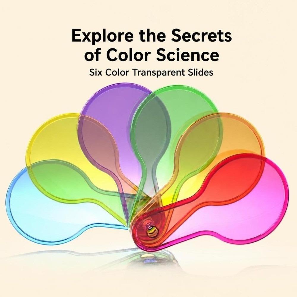 6Pcs Translucent Optics Color Filter Plate Set Montessori Science Teaching Supplies Students