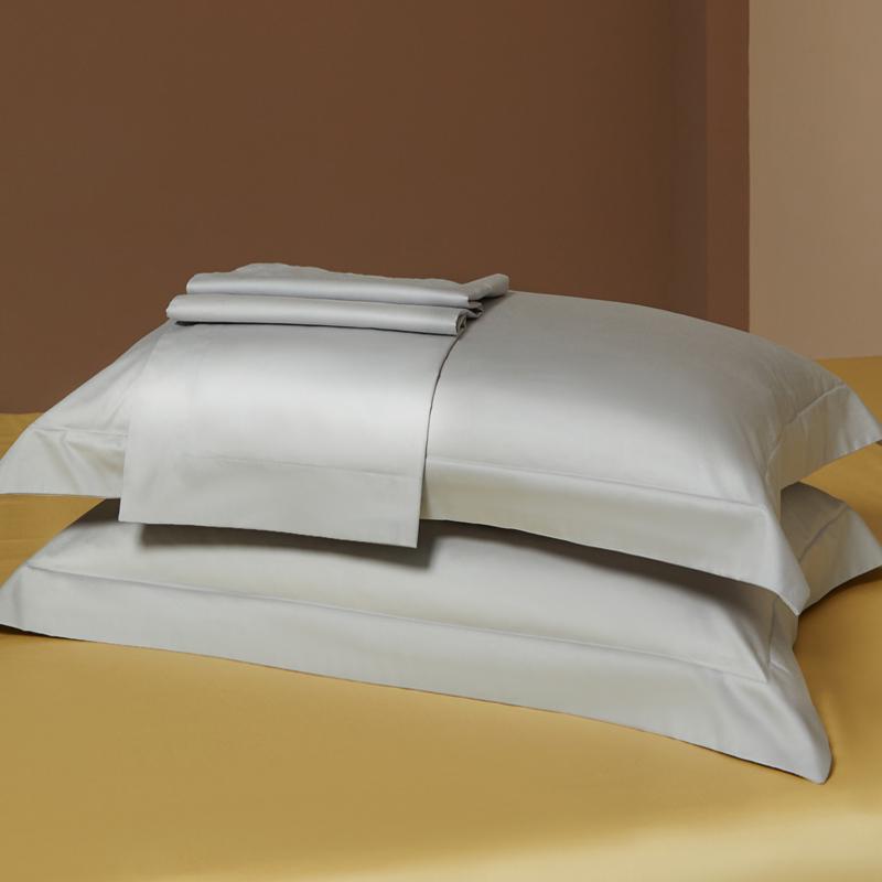 Premium Long-Staple Cotton Pillowcase Set - 100% Pure Cotton, Solid Color, 48x74cm (2-Pack)