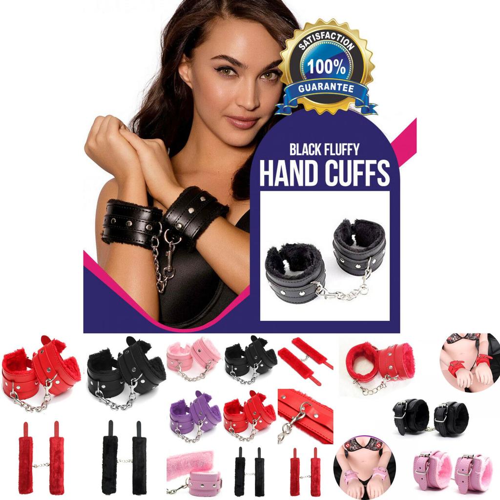 Luxury Pu Plush Sex Handcuff Bundle For Couples Waterproof And Adjustable