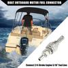 5/16" Boat Fuel Connector Male Female And Locking Nut For Tohatsu For Nissan 2/4-Stroke Outboard 5-90HP Engine/Marine Boat Motor Fuel Tank