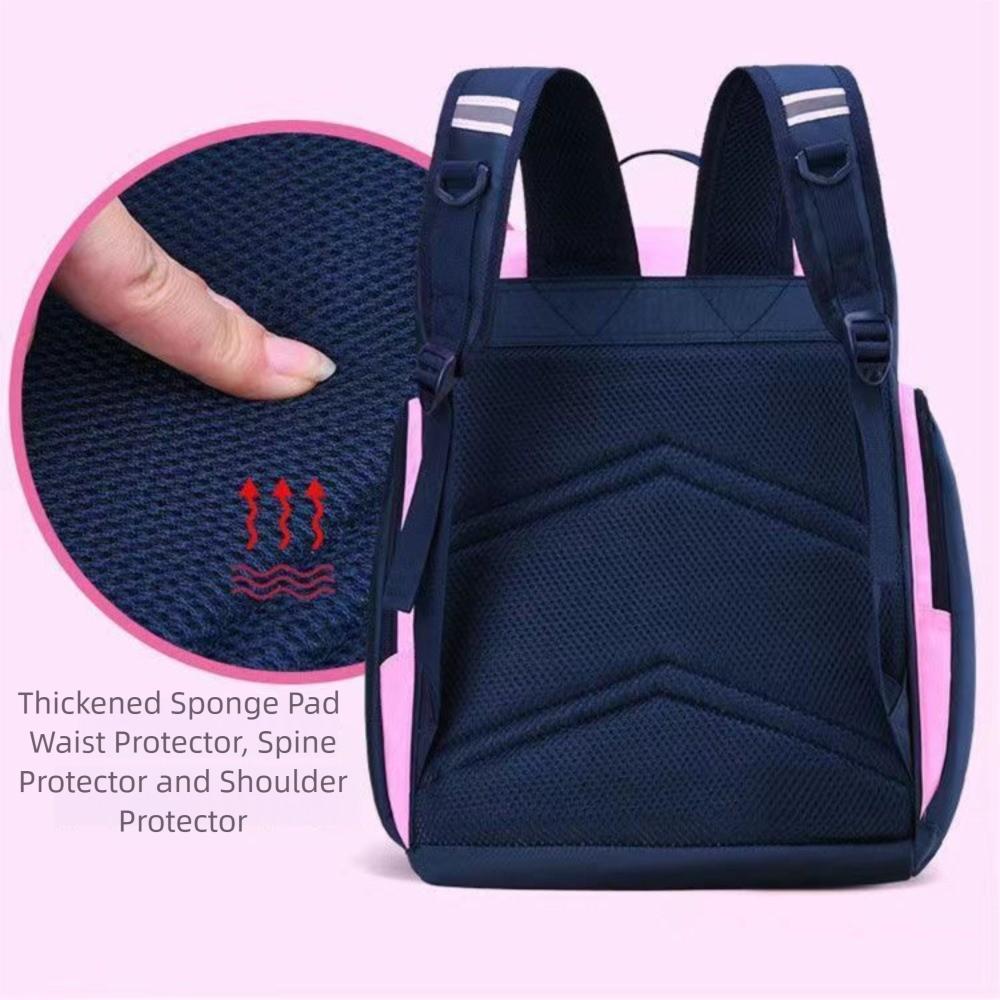 New Waterproof Backpack Spine Protection Large Capacity School Bag Load Reduction Lightweight Shoulder Bag Unisex