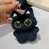 1/2pc Cute Black Cat Plush Toy Doll Small Pendant Cuddly Pillow Cushion Ins Black Cat Plush Toy Doll for Boy Girl Birthday Gifts
