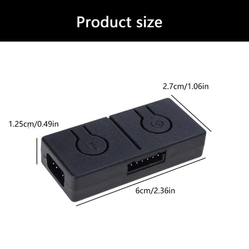 5V 3Pin ARGB Converter 5V to 12V ARGB Transfer 3Pin to 4Pin ARGB Light Fan Adapter Converter Splitter Expansion
