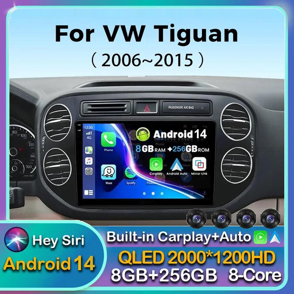

Android14 Carplay Auto For Volkswagen Tiguan 1 NF 2006 - 2014 2015 2016 Car Radio Multimedia Player Video Stereo WIFI+4G BT 2DIN