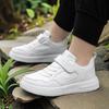Free shipping, little white shoes, school white shoes, children's sports shoes, boys' leather waterproof primary school board shoes, girls' casual sho