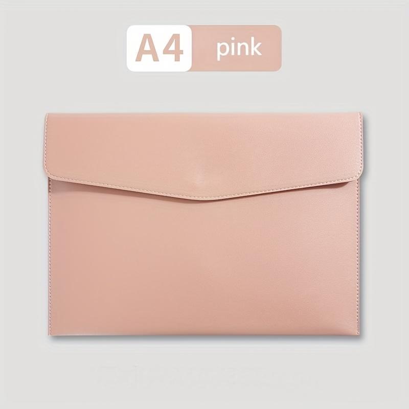 

[Stylish Folder] Stylish A4 Folder with Snap Closure|Office Accessories,Smooth Textured Finish,Ideal for Business Professionals.