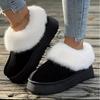 Mao Mao Slippers Women Wear Fur Integrated Bag Head Snow Boots New One-pedal Thermal Cotton Shoes Large Size