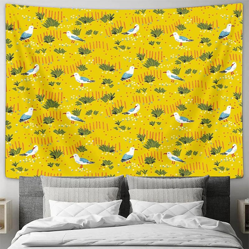 Wall Tapestry Aesthetic Room Decor Nature Landscape Vintage Floral Home Textile Couch Cover Backdrop Scenic Art
