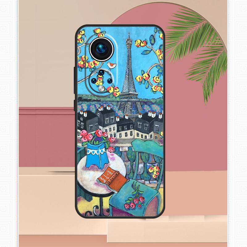 Eiffel Tower Paris Case For Honor Magic 5 6 7 8 Pro Honor 400 Lite 200 X9c X9b X9a X8b X8a X8c 50 70 90 Cover