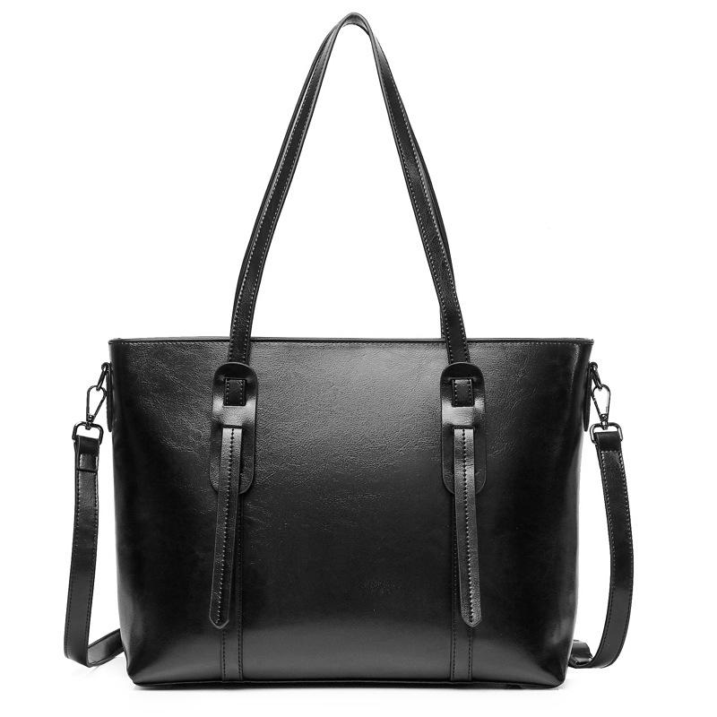 Factory direct sales of genuine leather women s bags, new women s bags, European and American models, shoulder tote bags, genuine leather shoulder