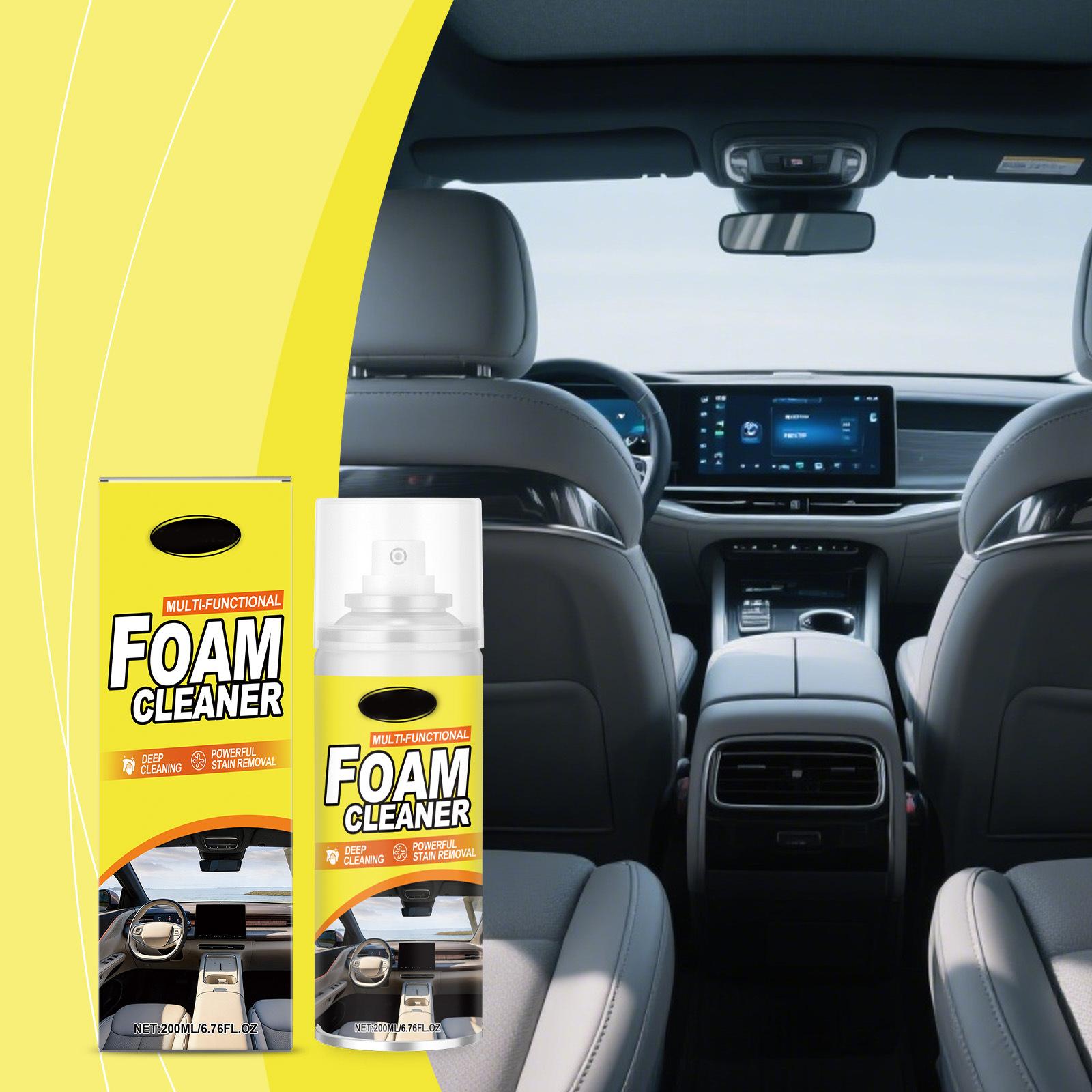 

Car interior cleaning spray, leather cleaning and care, dashboard stain remover and enhancer spray, 200ML One Size