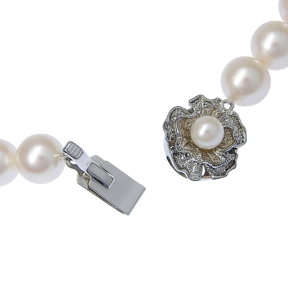 Pearl Necklace Pearl/Silver 45g Women Used