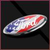11,5X4,5cm BilLogotyp För Ford Ranger Escape Mondeo Fusion Fiesta Kuga Edge Focus Mustang Bakre Bagagelucka Emblemsdekal Tillbehör