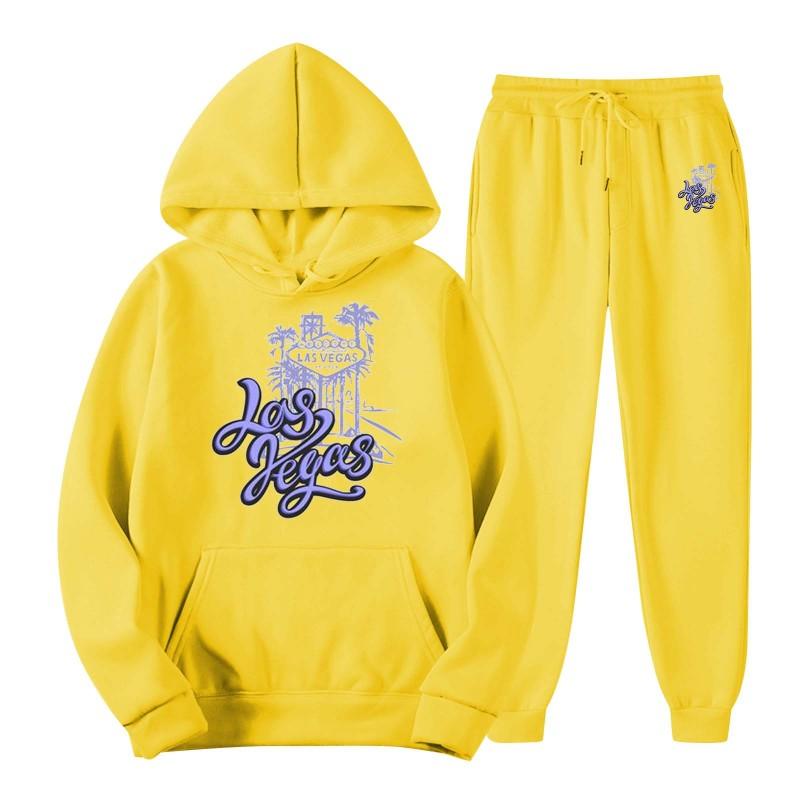 2023 Autumn/Winter New Trend Y2K Men's Hooded Hoodie Set Printed Sweater Men's Leisure Sports Set