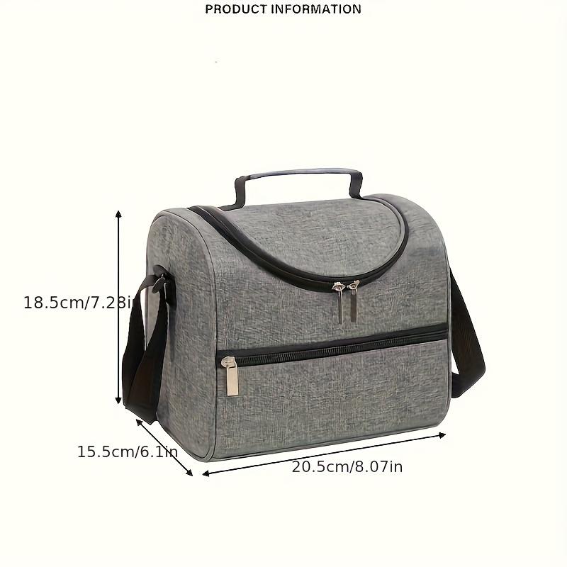 Isolierte Lunchtasche, Lunchbox-Tasche mit großem Fassungsvermögen, Schultertrage-Stilvolle einfache Isoliertasche, Picknick-Lebensmittel-Frische-Kühlakku, Tragbar Handheld