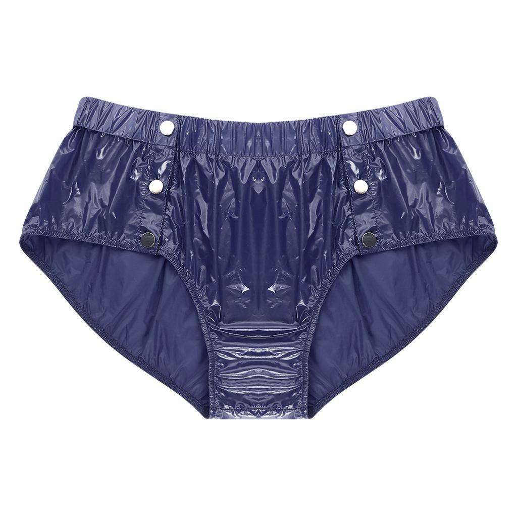 S-3XL Men‘s Waterproof Incontinence Underwear: Side Snap Button & Tear-Away Design, Washable Protective Cover for Elderly Care