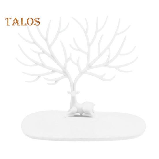 

Органайзер для украшений в виде рогов оленя, держатель для ожерелья, браслета, сережек, подставка для ювелирных изделий с подносом для часов, помады, декора спальни чёрный