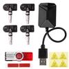 Android Navigation Alarm System With 4 Sensors Tire Pressure Monitoring System USB Android Car TPMS Wireless Transmission TPMS